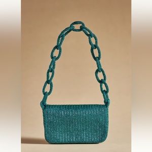 The Fiona Beaded Bag: Chain Edition (Turquoise)